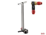 Pompka Podłogowa Lezyne Cnc Floor Drive Abs-1 Pro Chuck 220Psi Srebrna Lezyne