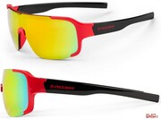 Okulary Rowerowe Accent Hero Junior Czarno - Czerwone Accent