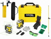 Laser krzyżowy NIVEL SYSTEM CL4G poziomica zielony + Tyczka LP-36 Nivel
