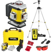 NIVEL SYSTEM LASER KRZYŻOWY CL4R NIWELATOR POZIOMICA ZESTAW STATYW CZUJNIK LASEROWY RD800 Nivel
