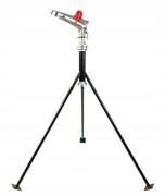 Zraszacz działko do podlewania deszczownia ogrodowy polowy pulsacyjny na stojaku sektorowy ALUMINIOWY HOLIDA