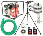 Motopompa ciśnieniowa zraszacz węże do nawadniania podlewania mega zestaw Holida 7,5bar HOLIDA