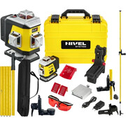 NIVEL SYSTEM LASER KRZYŻOWY CL4R NIWELATOR POZIOMICA ZESTAW TYCZKA Nivel