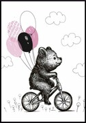 Plakat Mały miś z balonikami De Art s.c.