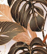 Próbka tapety palm leaves on marble Fotobloki & decor