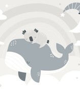 Próbka tapety cute koala and whale De Art s.c.