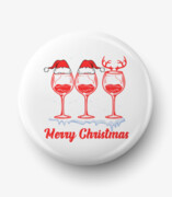Button świąteczne wino De Art s.c.