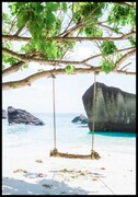 Plakat huśtawka na wyspie Fotobloki & decor