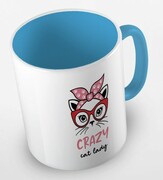 Kubek crazy cat lady De Art s.c.