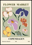 Plakat flower market Copenhagen De Art s.c.