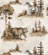 Próbka tapety niedźwiedź i wilk De Art s.c.