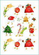 Tatuaże tymczasowe Wesołe ozdoby świąteczne De Art s.c.