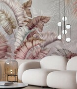 Fototapeta tropical plants in pink De Art s.c.