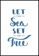 Plakat let the sea De Art s.c.