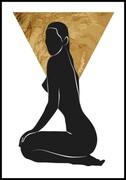Plakat siedząca kobieta De Art s.c.
