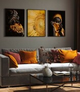 Zestaw plakatów w odcieniu złota De Art s.c.