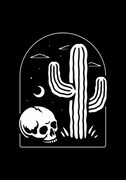 Plakat czaszka i kaktus De Art s.c.