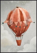 Plakat czerwony balon De Art s.c.