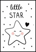 Plakat Little star - Mała gwiazdka De Art s.c.