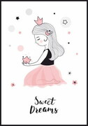 Plakat Sweet dreams little princess De Art s.c.