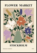 Plakat flower market Stockholm De Art s.c.