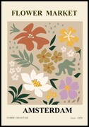 Plakat flower market Amsterdam De Art s.c.