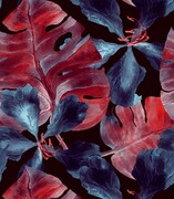 Próbka tapety hibiskus i monstera Fotobloki & decor