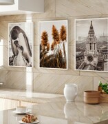 Zestaw plakatów z rdzawym akcentem De Art s.c.