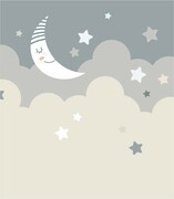 Fototapeta śpiący księżyc na chmurkach Fotobloki & decor