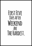 Plakat first five days De Art s.c.