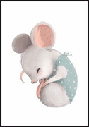Plakat Maleńka śpiąca myszka De Art s.c.