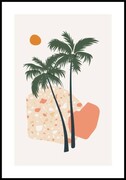 Plakat palmy w słońcu Fotobloki & decor