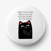 Button kobiety i koty De Art s.c.