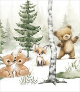 Próbka tapety cute animals in the forest De Art s.c.