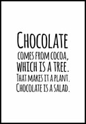 Plakat chocolate is a salad De Art s.c.
