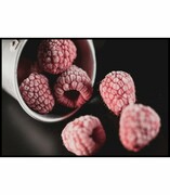 Plakat mrożone maliny De Art s.c.