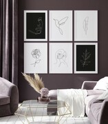 Zestaw plakatów sztuka malowana kreską De Art s.c.