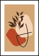 Plakat brązowe listki w upale De Art s.c.