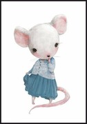 Plakat Rozmarzona myszka w sukience De Art s.c.