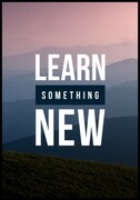 Plakat learn something new De Art s.c.