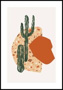 Plakat kaktusy w piasku De Art s.c.