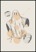 Plakat halloween duch De Art s.c.