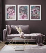 Zestaw plakatów abstrakcyjne piwonie De Art s.c.