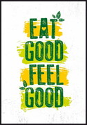 Plakat Jedz dobrze, czuj się dobrze De Art s.c.