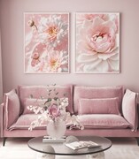 Zestaw plakatów różowa kwiatowa delikatność De Art s.c.