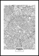 Plakat plan Paryża De Art s.c.