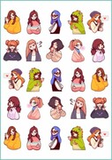 Tatuaże tymczasowe cute anime girls kawaii De Art s.c.