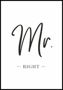 Plakat mr. Right De Art s.c.