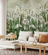 Fototapeta białe przebiśniegi De Art s.c.