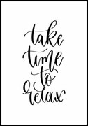 Plakat take time to relax De Art s.c.